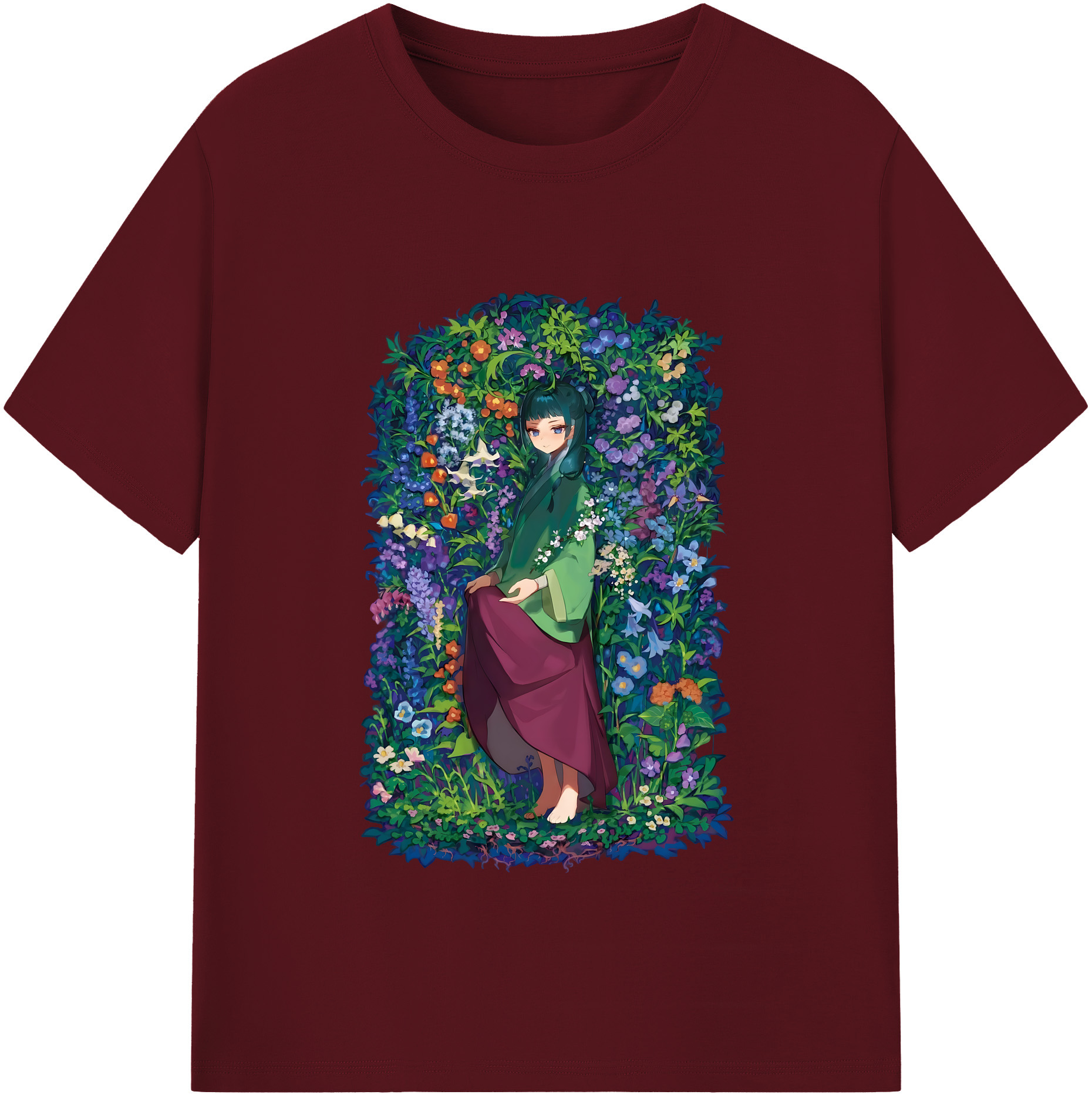 （画像用） 薬屋のひとりごと The Apothecary Diaries 綿100％半袖Tシャツ（フロントプリント）